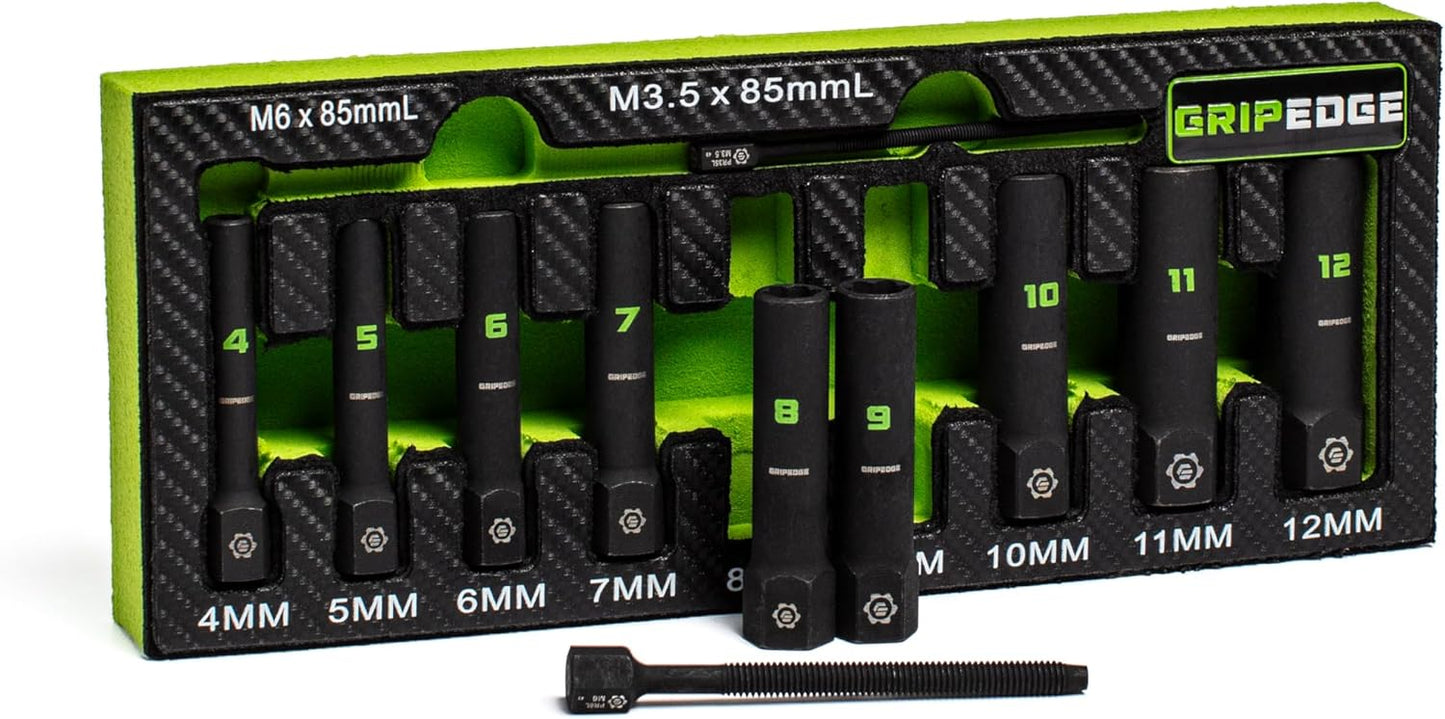 🔩RPT Socket Extractor Set - 9-Pc 1/4" Drive Metric Deep🎁Buy 2 Free Shipping✈️