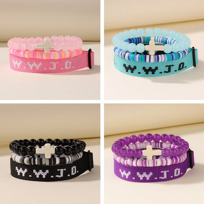🔥LAST DAY 50% OFF-✝️ W.W.J.D. "What Would Jesus Do" Faith Bracelet Set